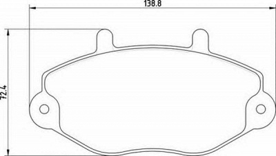 MAGNETI MARELLI 363710200390 -  Комплект тормозных колодок, дисковый тормоз